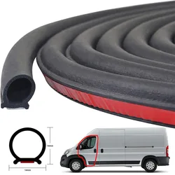 10M Big D Type Rubber Door Boot Trunk Seal Car Seal Strip For Fiat Ducato 244 250 290 Peugeot Boxer Citroen Relay Ram ProMaster