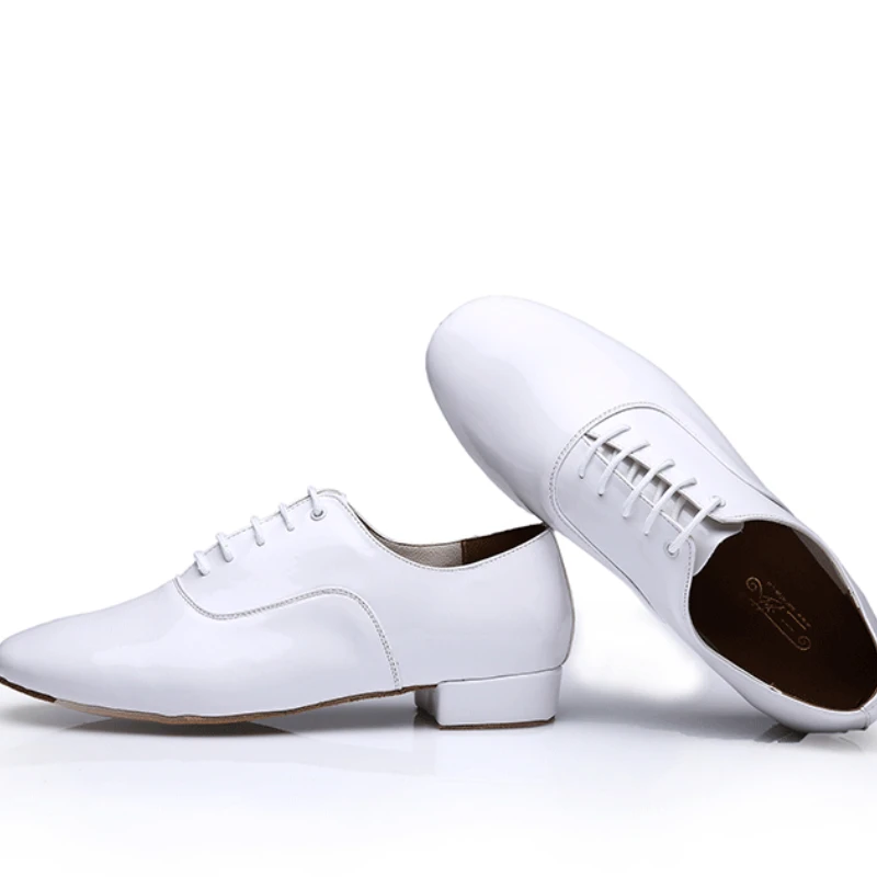 Chaussures de danse latine standard en cuir pour hommes et enfants, chaussures de tango modernes, salle de danse nationale, rencontre masculine, nouveau