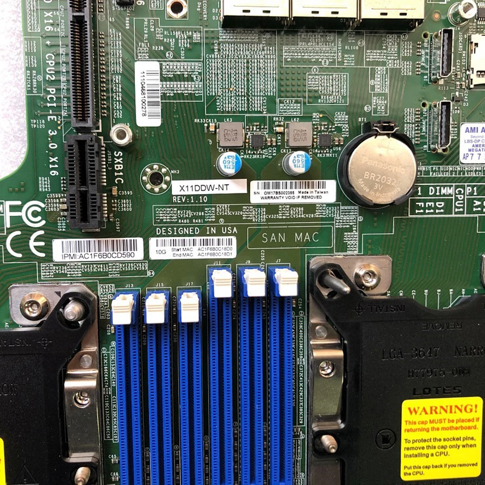 

For Supermicro Motherboard X11DDW-NT Xeon Scalable Processors DDR4 LGA-3647