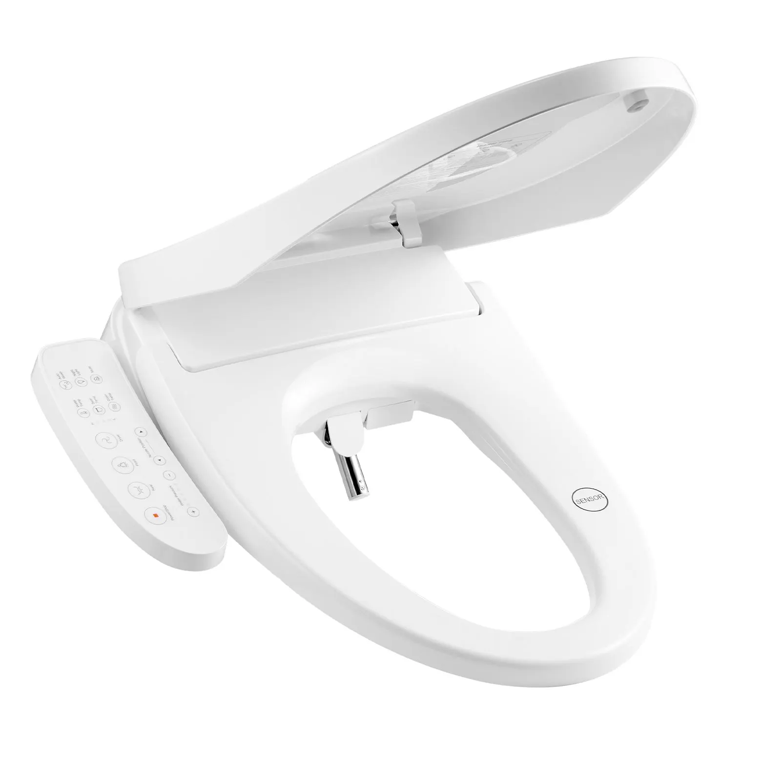 

Удлиненное электрическое умное сиденье для унитаза-биде с подогревом и боковым управлением