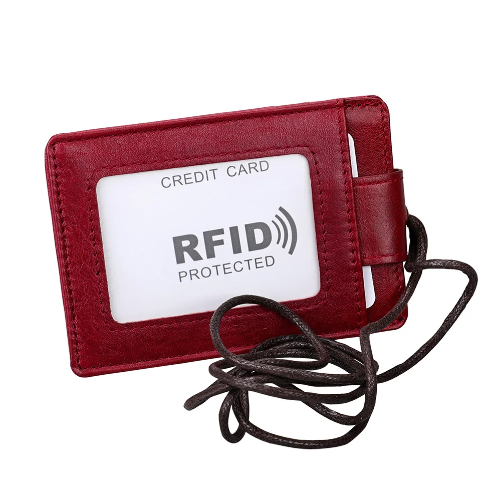 

ID Badge Holder Name Tag Protector Hanging Lanyard Rope Bracket for Kids Girls Women Travel School Secure Dry