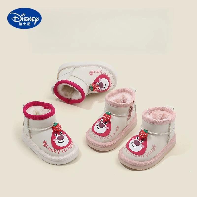 

Зимние сапоги Disney для малышей и малышей | Зимняя обувь на флисовой подкладке с мультяшным дизайном для первых ходунков