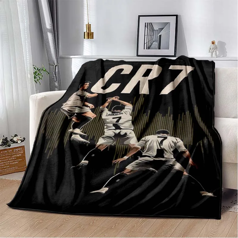 

CR7-Ronaldoes Fluffy Soft Blankets Home Sofa Bed Sheet Hotel Office Comfortable Gift Flannel Soft Blanket Warm Portable Blanket