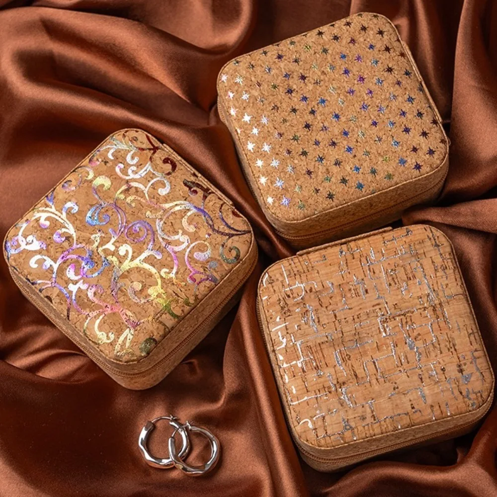 

Vintage Chinese Style Jewelry Storage Box Bohemia Flowers Ring Earrings Organizer Multifunctional Retro Jewelry Storage Case