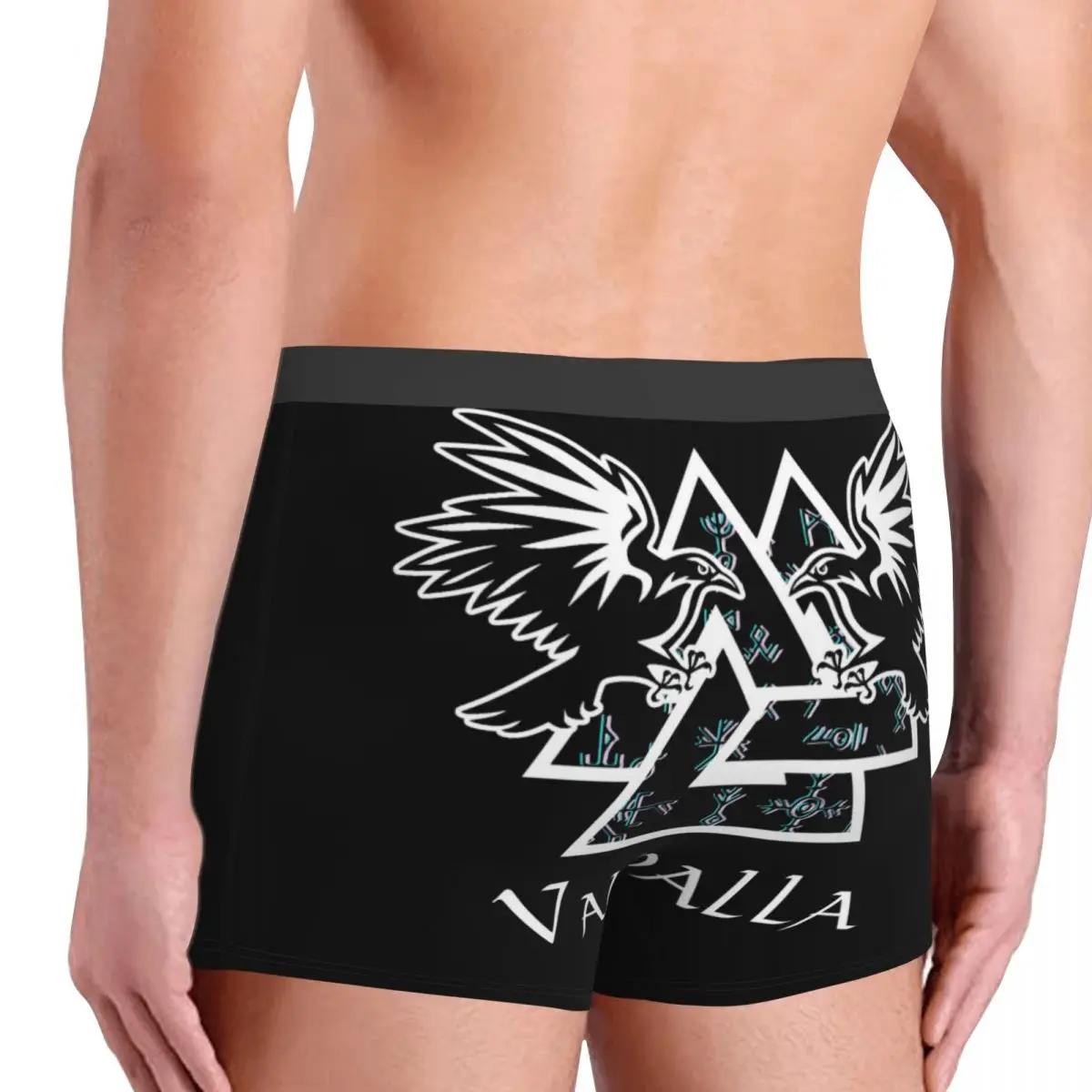 Male Novelty Viking Odins Ravens Underwear Boxer Briefs Soft Shorts Panties Underpants