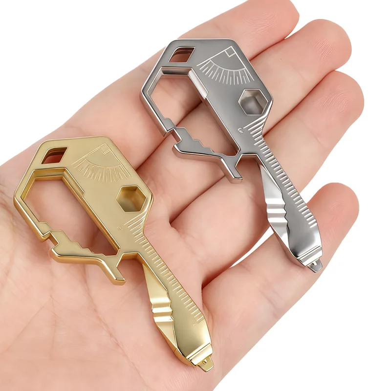 قطعة واحدة من أداة EDC متعددة الوظائف 24 في 1 - مع مفاتيح ومفكات براغي وكماشة وفتحات زجاجات وما إلى ذلك - للتخييم