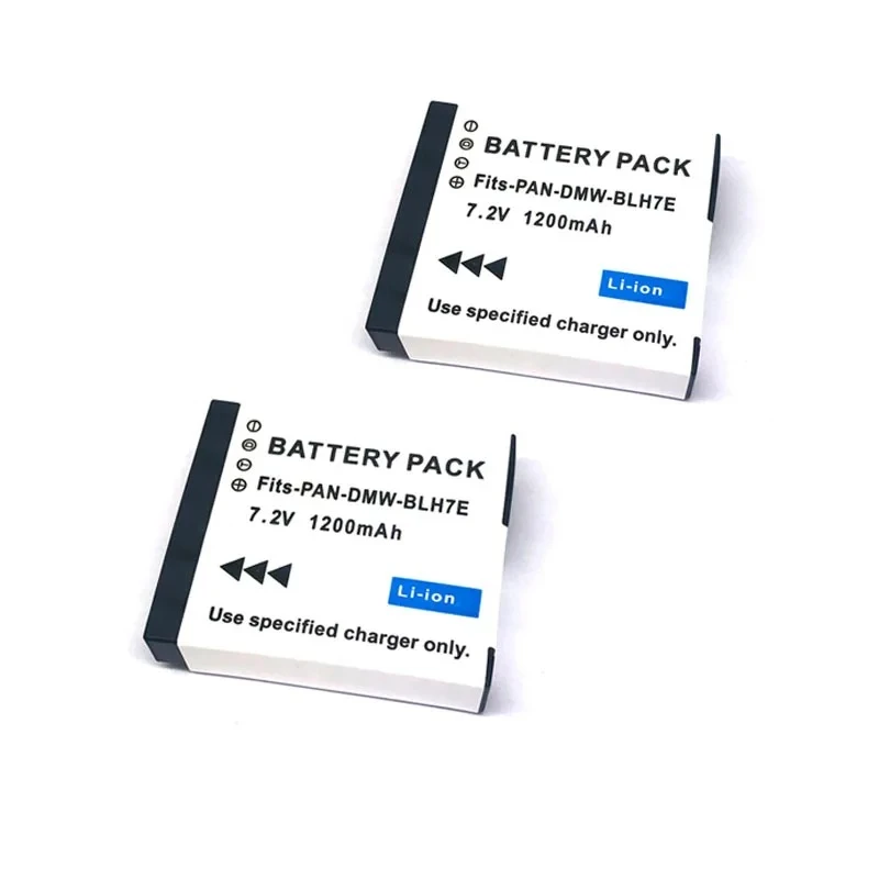 DMW-BLH7E 7.2V 1200mAh Camera Battery+Charger for Panasonic Lumix DMC GM5 GM1 GM1K GF7 GF8 GF9 GF10 LX10 LX15