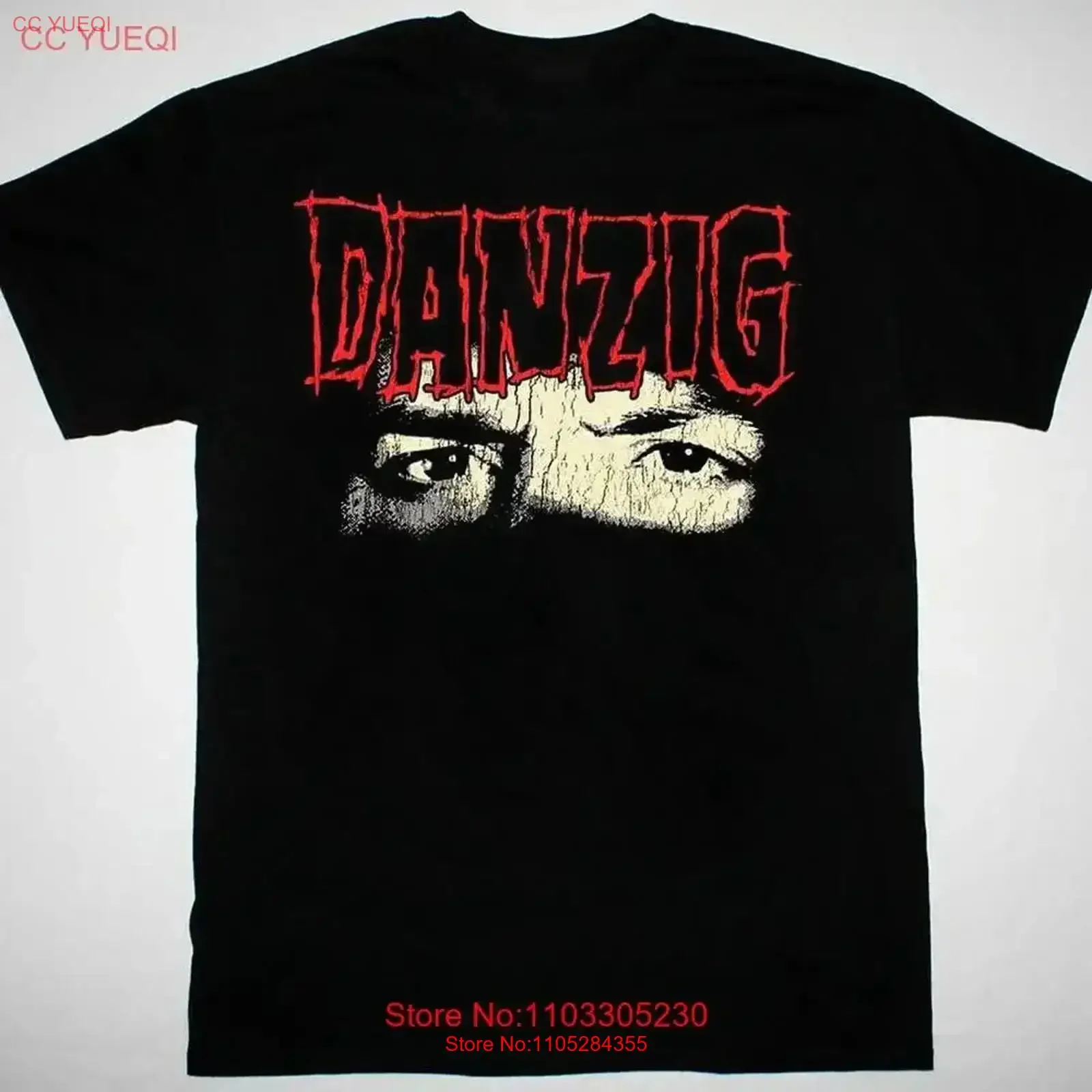 NEW Danzig BAND artwork black T shirt All sizes S to 5Xl JA492 vintage Washed streetwear Stretched homme Slightly graphic