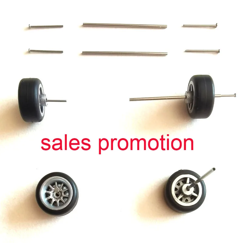 Pack De 10 Ejes Huecos De Aleación Moleteada De 2.5x130 Mm Para Modificar Coches Modelo