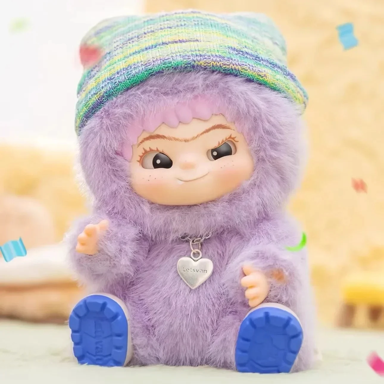 Kawaii Wakuku Blind Box Plush Doll Fuzzy Trendy Fun Party Series Toy Vinyl Doll Cute Keychain Pendant Decoration Halloween Gifts