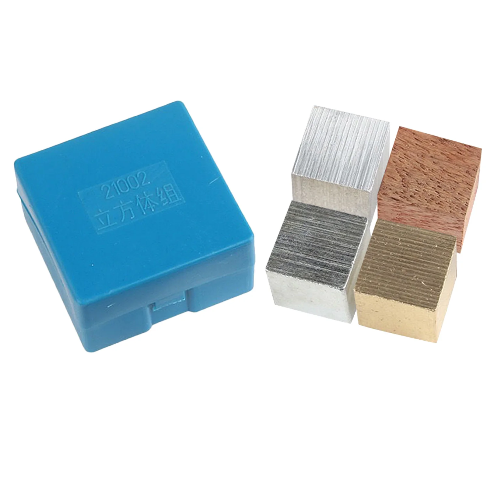 1세트 물리 실험 큐브 블록 고급 금속 목재 과학 교육 장비 밀도 인식 학습 활동용