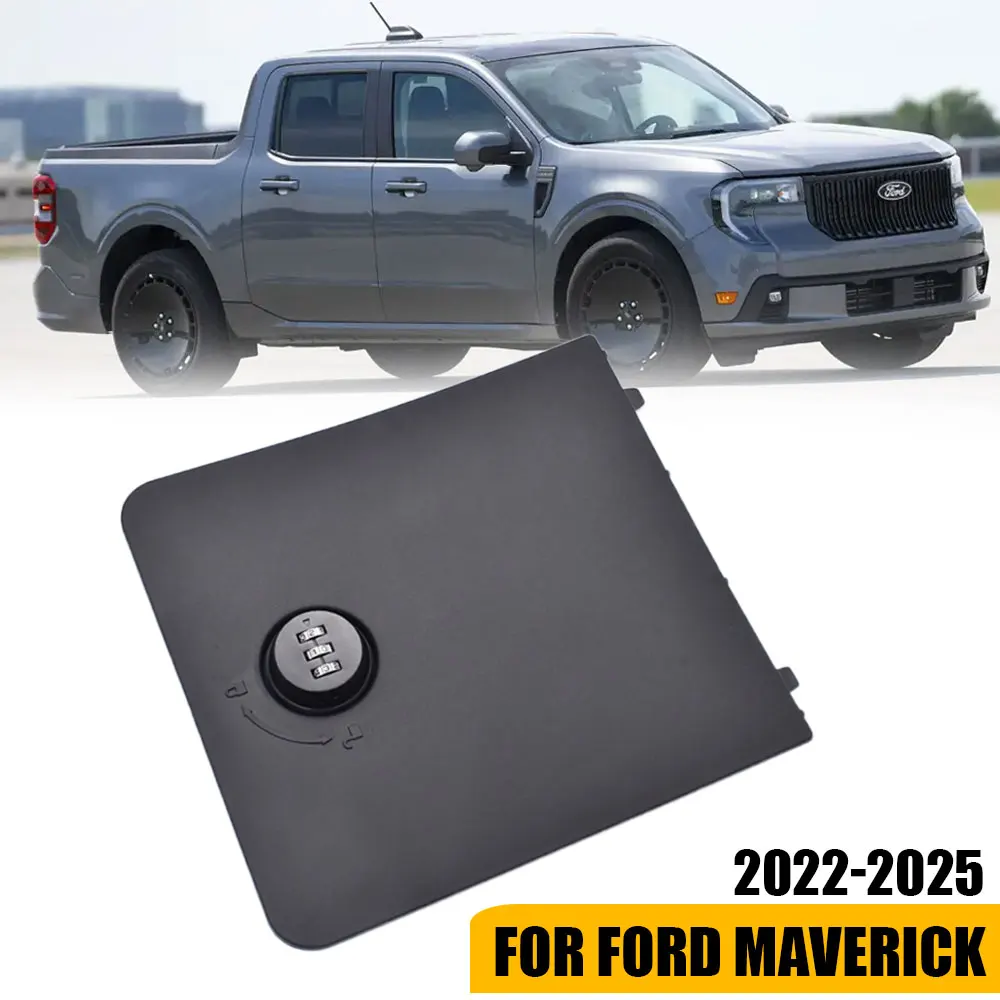 For Ford Maverick Maverick 2022+ cargo box side storage lock cover Password lock Black 1pcs (left and right/password lock model)