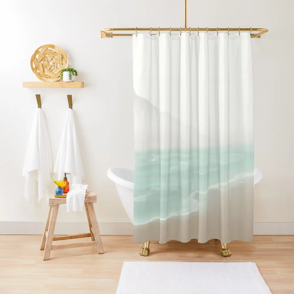 

Neutral colors Beach Shower Curtain Waterproof Fabric Bathroom In The Bathroom Shower Bath Set For Bathroom Curtain