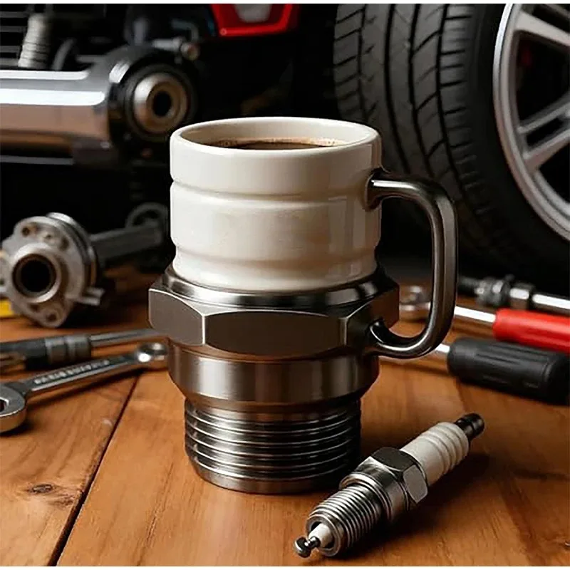 

Кружка в виде свечи зажигания, большая емкость, настольный декор, промышленная кофейная чашка