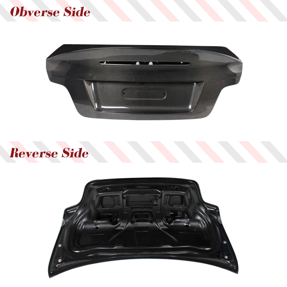 Carbon Fiber Car Rear Trunk Boot Cover Wings Lip for BMW 1 Series E82 1M Coupe Only 2008-2013 Rear Trunk Boot Cover Car-Styling