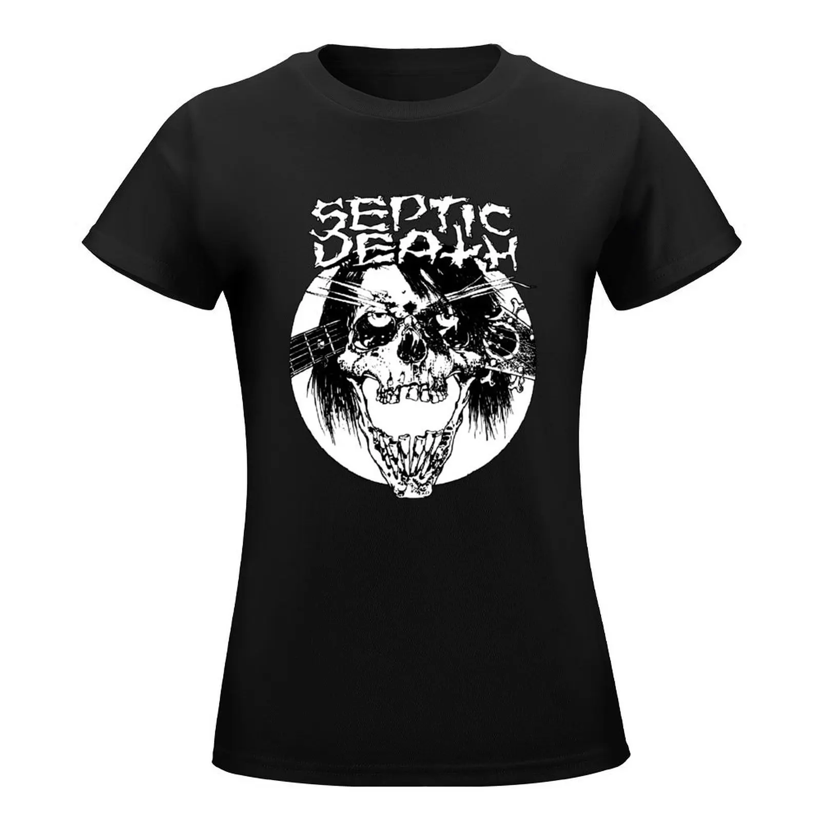 Pushead Septic Death Skull Screeching Deafness T-Shirt sports fans sublime Blouse customizeds woman t shirt