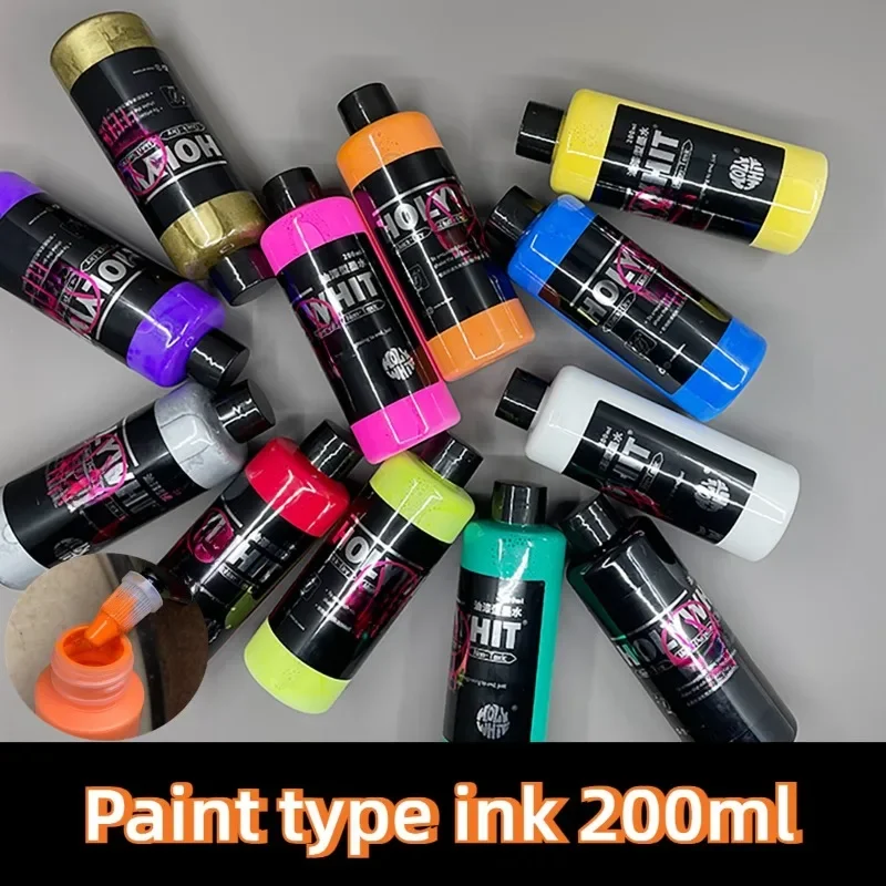 27 Color 200ml Non-erasable Strong Overlay Paint Pen Ink Fluorescent Oil-based Waterproof Pigment Art Painting Graffiti Paint