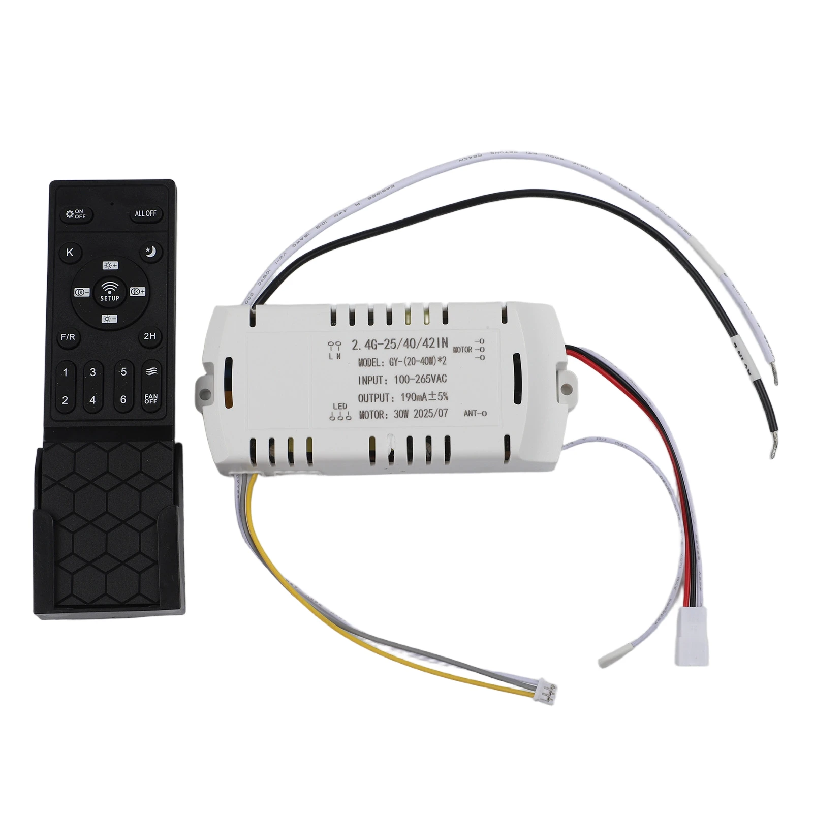 Bedroom Relaxation Inverter Controller Ceiling Fan Remote Backup Remote Control Easy Pairing Process Receiver Power 20-40W