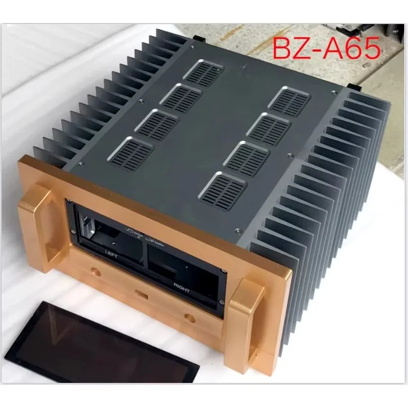 KYYSLB Mit Level Meter Alle Aluminium Verstärker Chassis Klasse a Kühlung Power Verstärker Fall Diy Box CNC Vorverstärker Shell