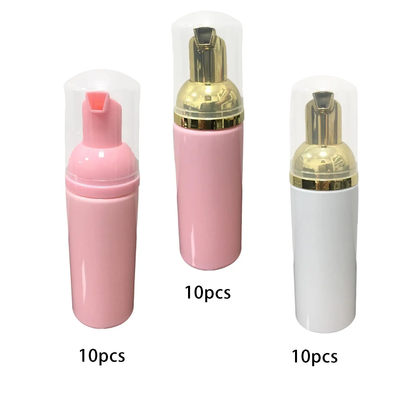 10x زجاجات مضخة رغوية 2 لصابون منظف الرموش المرطبات