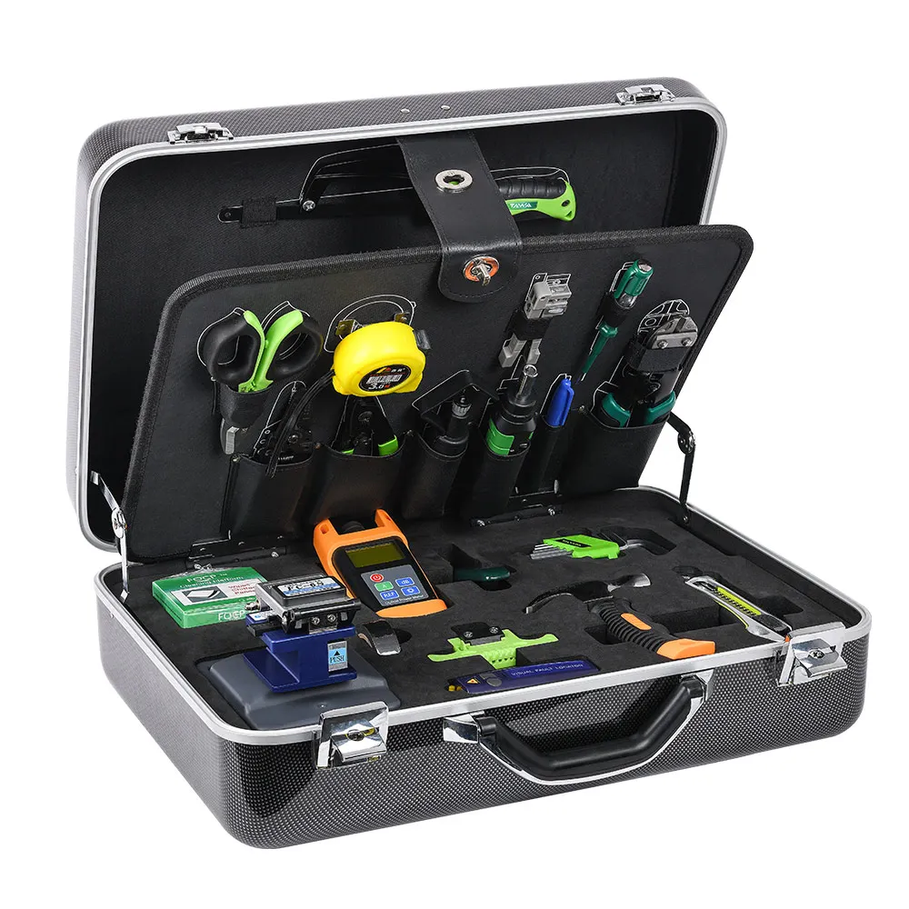 Fiber Optic Termination Kit, Fiber Optic Tool Kit with Suitcase