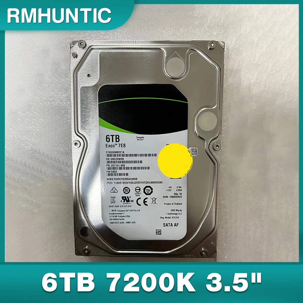 

ST6000NM021A для жесткого диска Seagate Server Enterprise Galaxy 6 ТБ 7200 К 3,5-дюймовый жесткий диск
