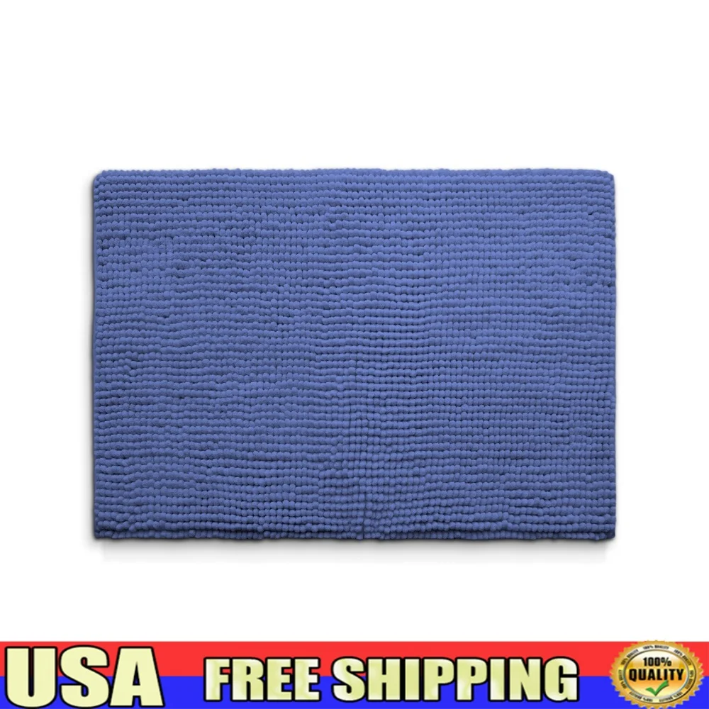 

Kids Memory Foam Bath Rug Non-Slip Backing 17x24 Rectangular Polyester Mat Comfortable Bathroom Decor Textured Design