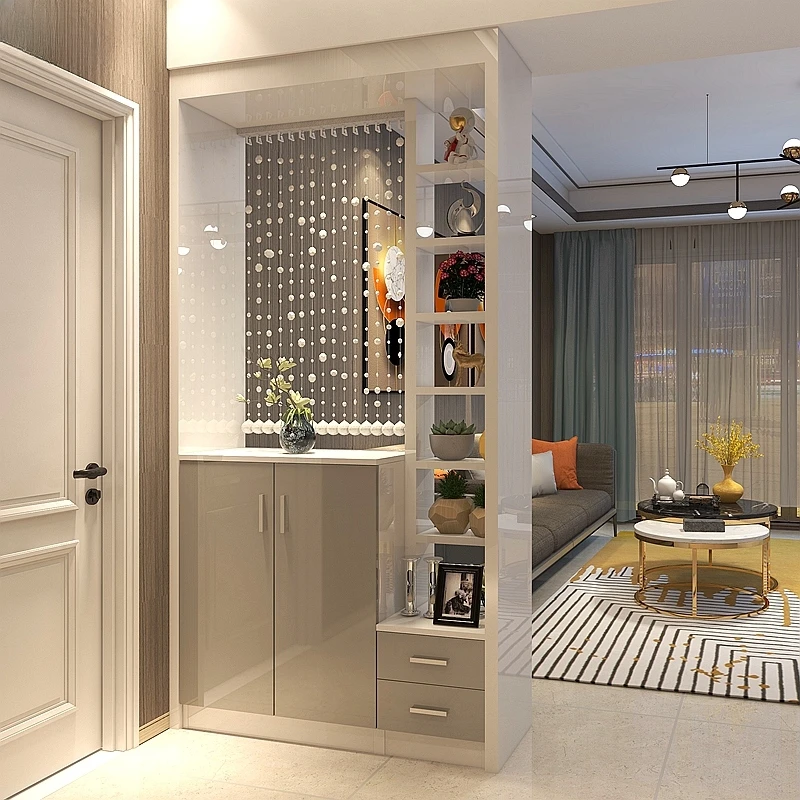 Entrance porch partition cabinet modern simple hall decoration locker