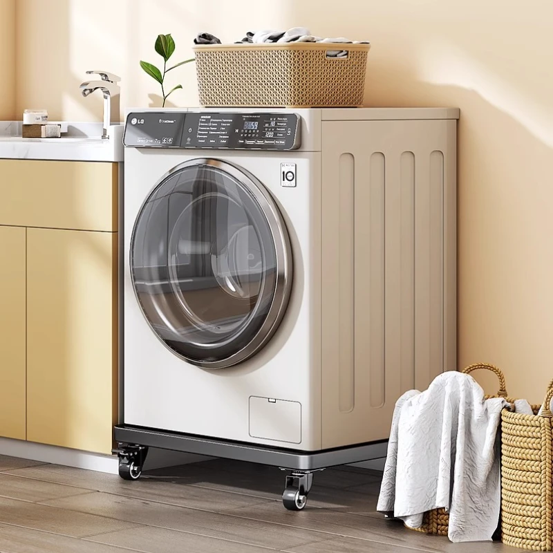Universal Appliance Riser Base with 360° Wheels Mobile Pedestal for Washing Machine & Refrigerator Non-Slip Storage Shelf