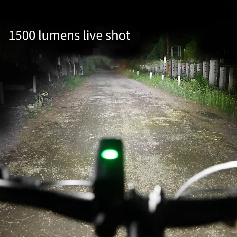 MEROCA 4000Mah Bike Light For Night Riding Bike Headlight Waterproof Super Bright Front Light USB Rechargeable Bike Light