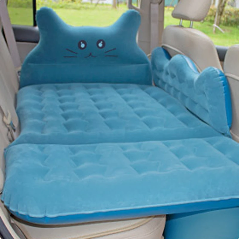 

Car cartoon air bed Car rear exhaust mattress bed for children sleeping Car rear seat folding car travel mattress