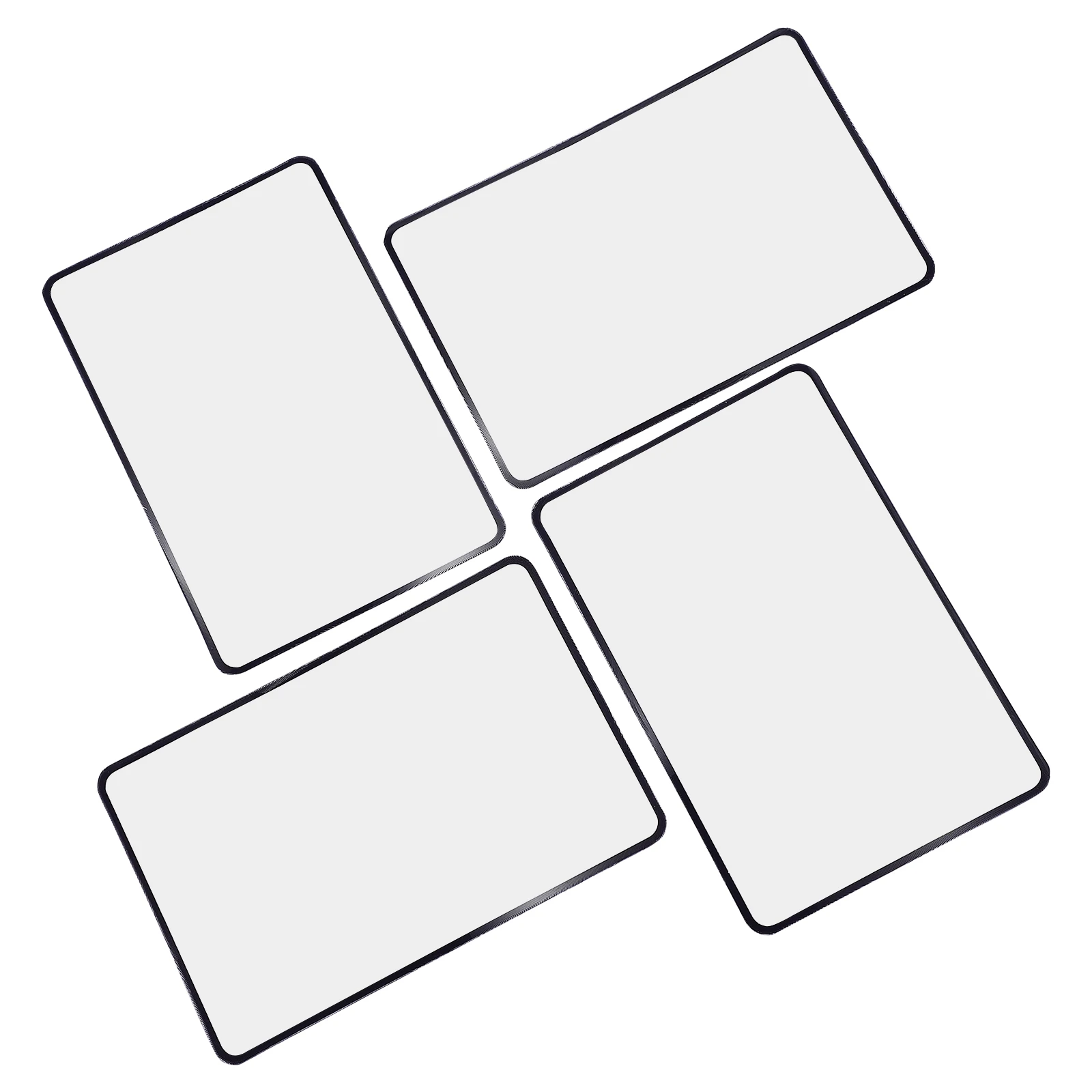 

4Pcs PVC Fresnel Lens Cards Sized Reading Magnifier Lightweight Portable Magnifying Glass Large Area Flexible Lens Bookmarks