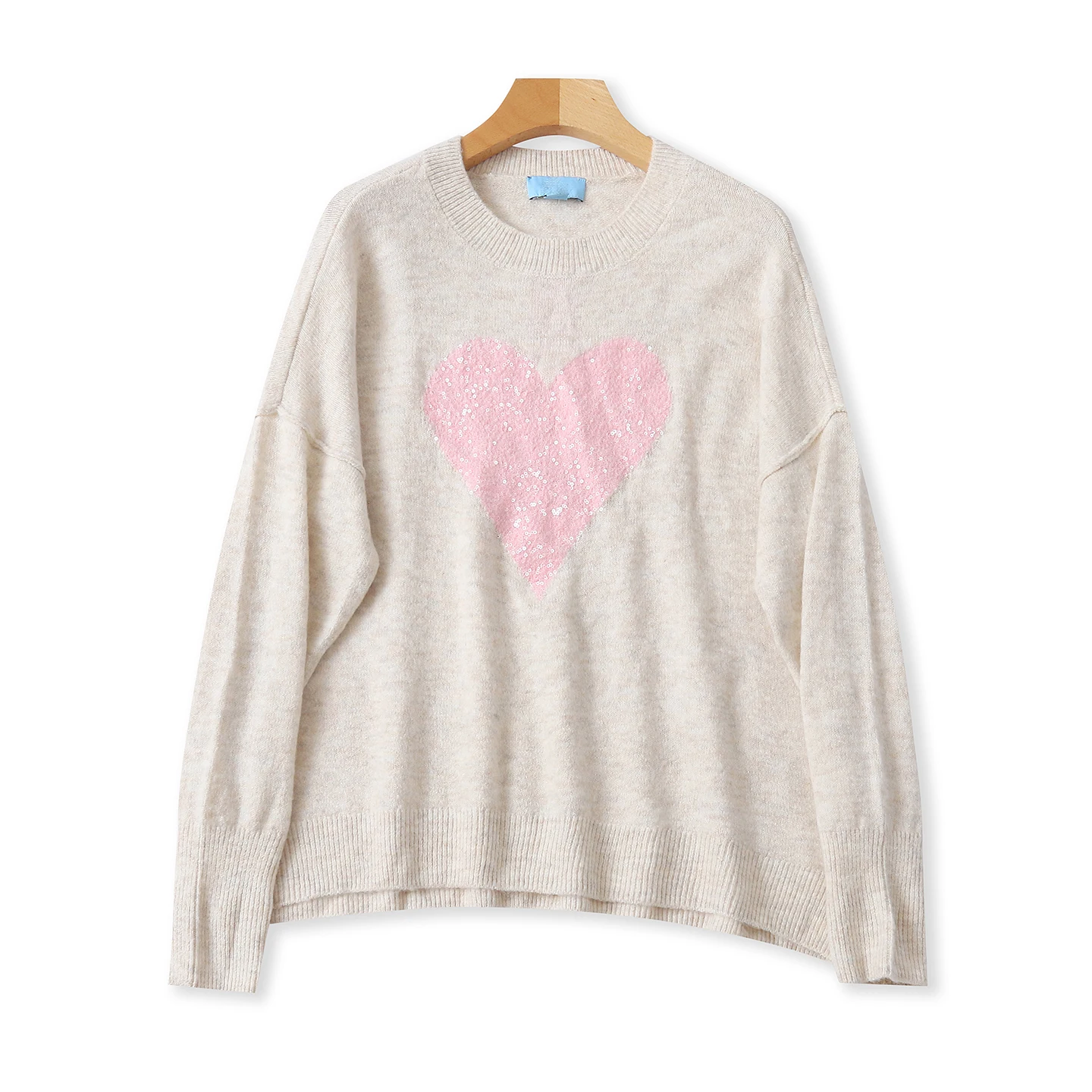 

Autumn Winter Women's Sweater round Ne Loose Slim Soft Skin-friendly Warmth Youthful Long Sve Knitted Wear Commute