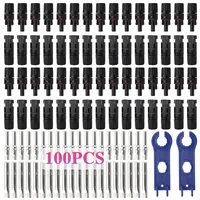 200/100/40/20/10 Uds conector Solar DC 1000V30A Panel Stecker IP67 Kit de conectores impermeables para Cable PV/MC 2,5/4/6mm