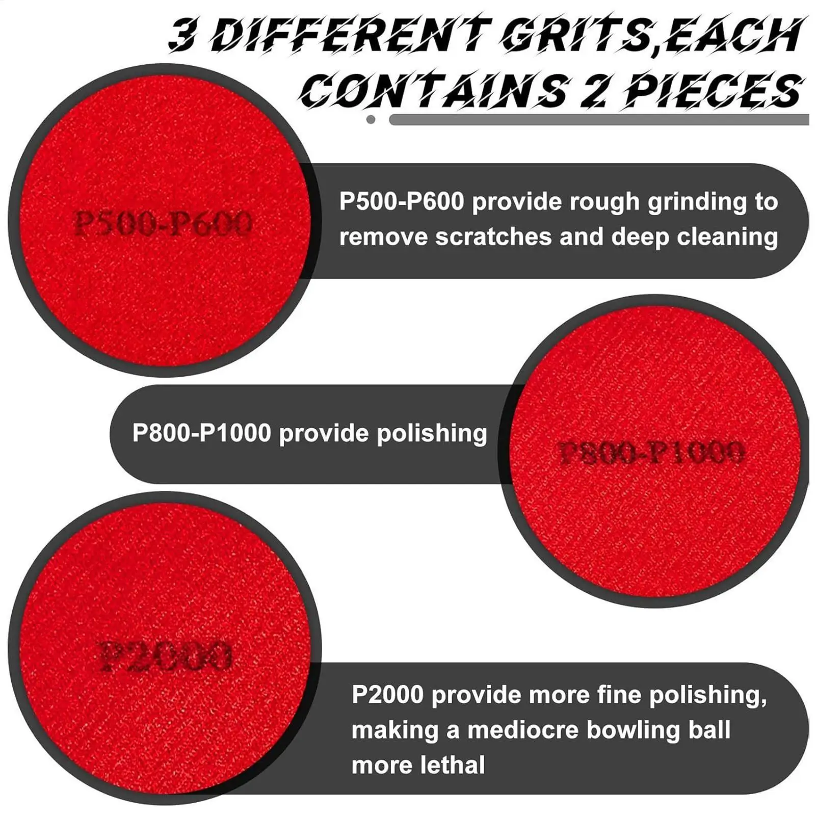 

Комплект шлифовальных подушечек для боулинга, 7 шт., комплект подушечек для перенаправления шаров для боулинга, аксессуары для полировки, оборудование, обслуживание станков