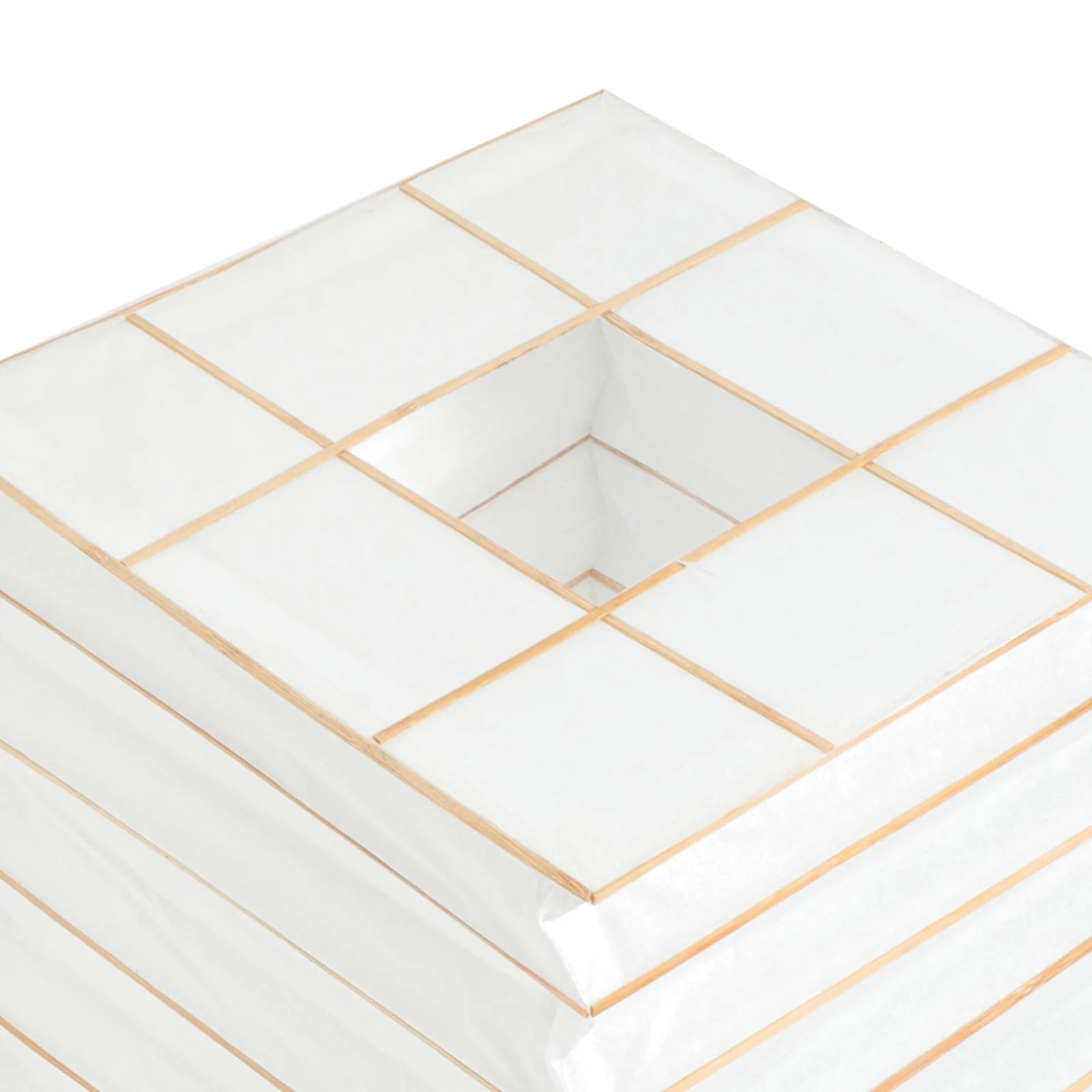 

Rectangular Paper Lampshade Simple Folding Design For Ceiling Lamp Indoor Light Cover Modern Origami Pendant Shade