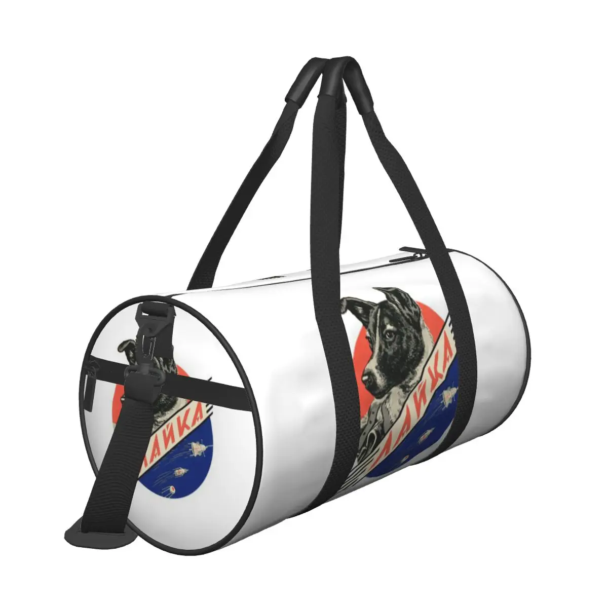 Hot Sale Laika First Space Dog Soviet Space Travel bag Coach Travel Van Life Bag