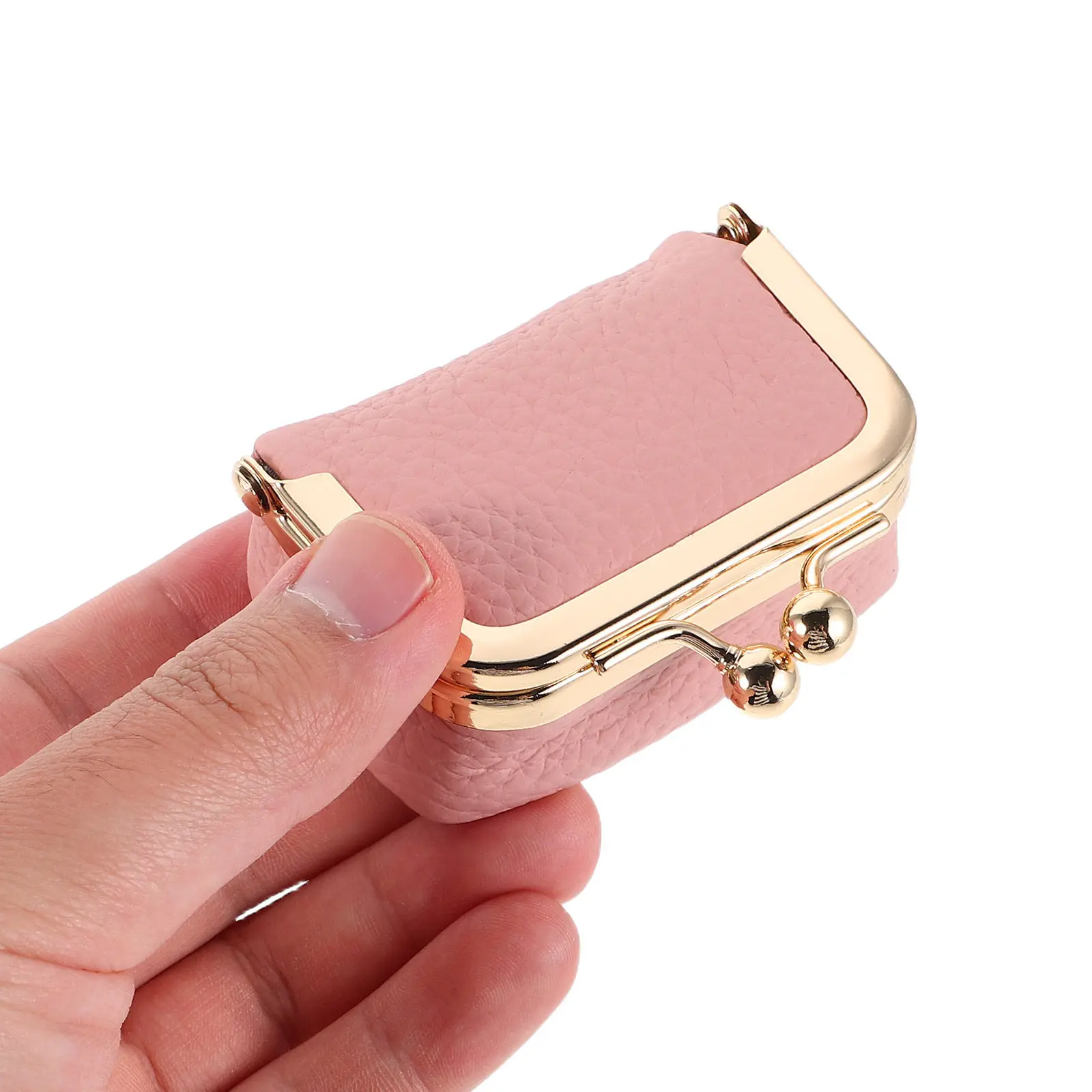 Small Vintage Jewelry Box Kiss Lock Design Portable Travel Organizer for Rings Necklaces Earrings Coins Jewelry Storage