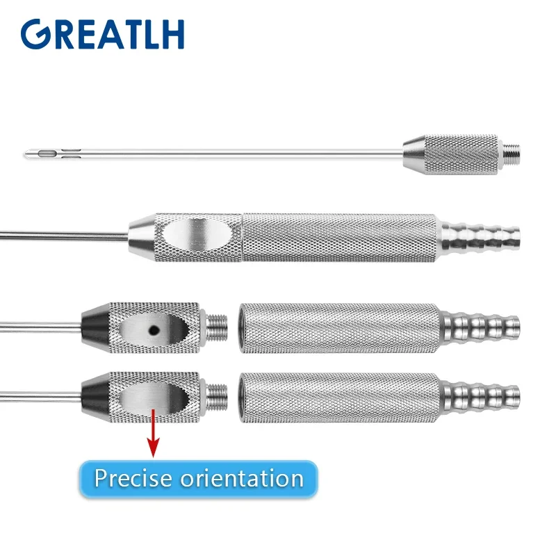Slope Incision Canule Gewindegriff Micro Canula Fat Remove Tool Fettabsaugungsinstrument