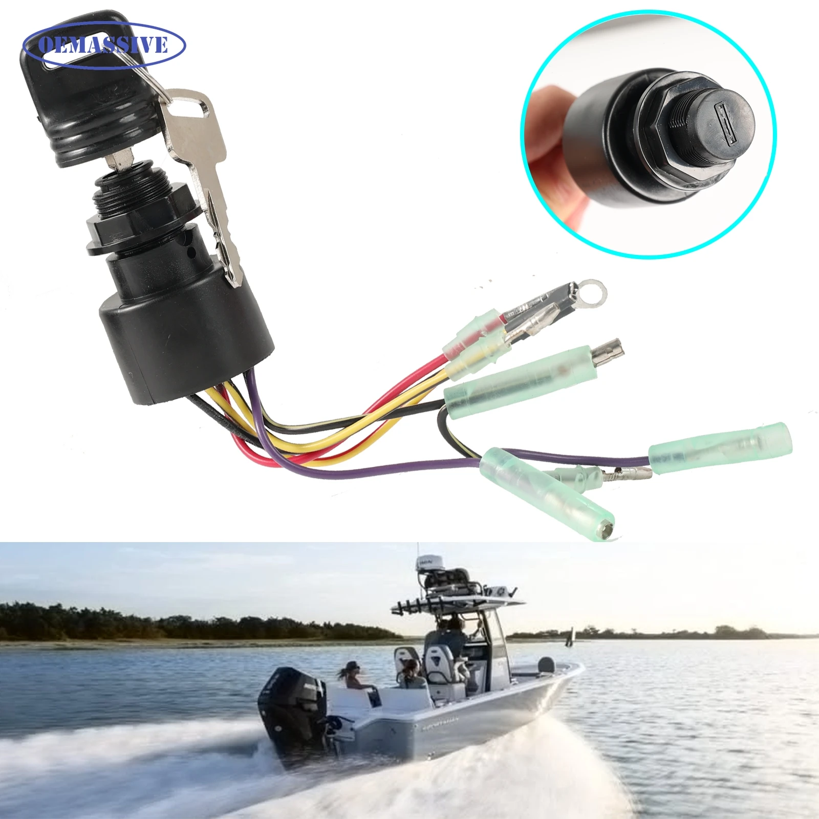 

Для подвесного замка зажигания Mercury Mariner, набор замков для блока управления 40, 45, 50, 60, 90, 115 150, 225 л.с., заменяет Sierra 87-17009A5