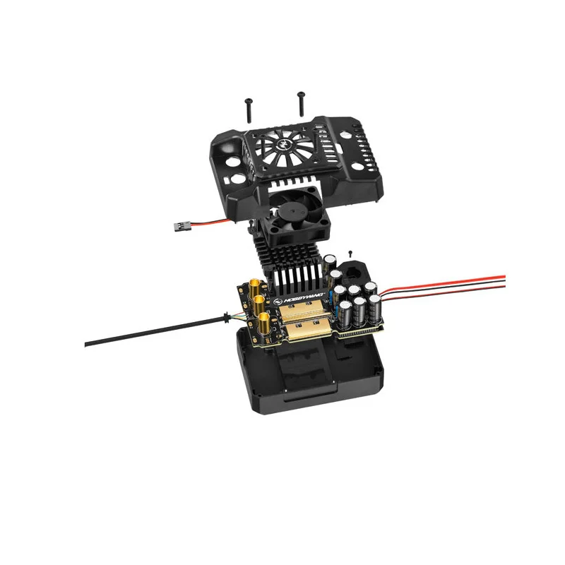 Hobbywing EZRUN MAX4 HV 300A 6-12S Bürstenloser Regler mit EZRUN 70125SD 560KV Induktionsmotor, geeignet für 1/5 Hochleistungsfahrzeuge