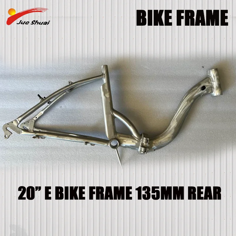 

20 Inch Aluminum Alloy Bike Frame Rear 135MM 250KG Maximum Load Electric Bicycle Frame Compatible with MTB/Kids Bike