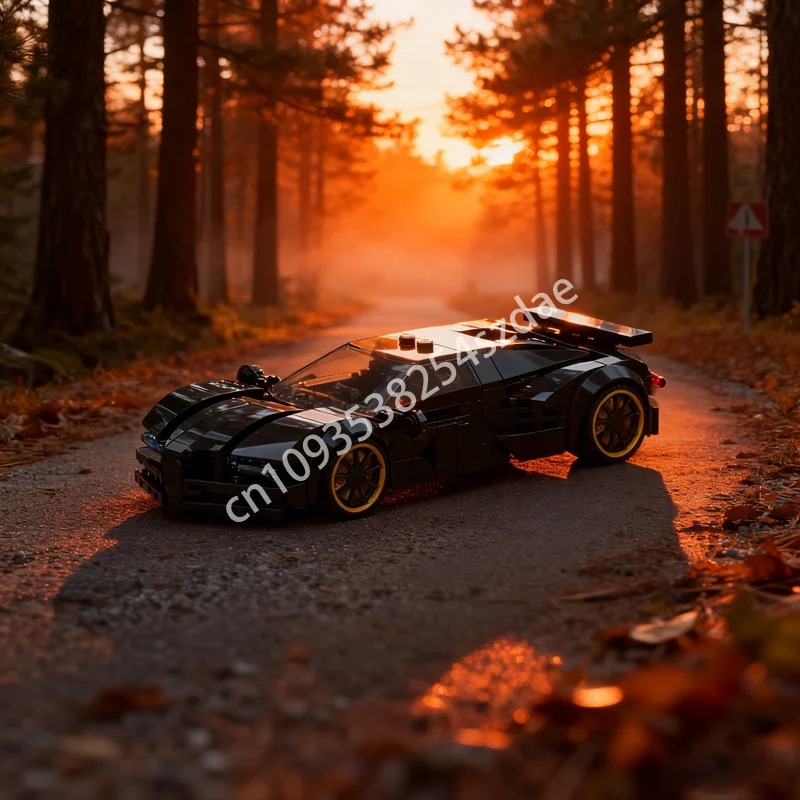 

247 шт. MOC 8 черный автомобиль 1 городские чемпионы модель строительные блоки архитектура Рождественский подарок DIY креативные игрушки идея образование дети