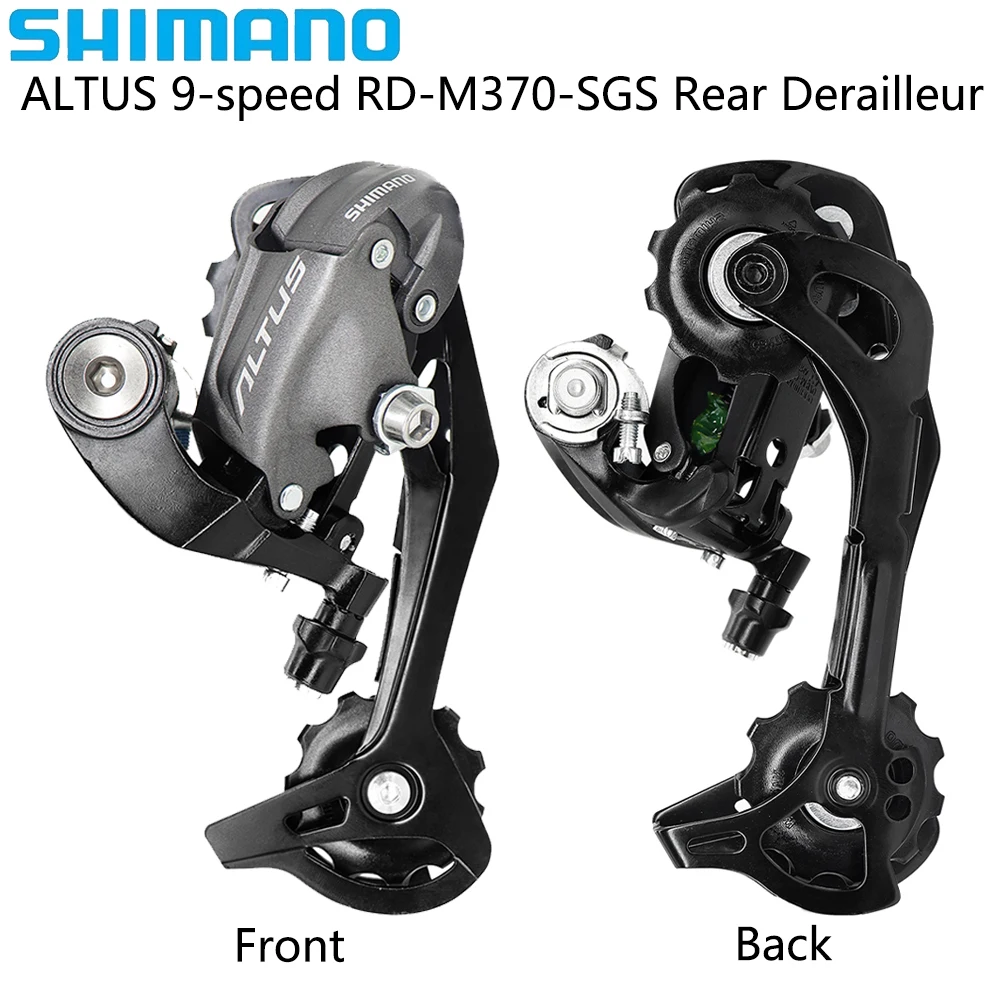 SHIMANO ALTUS M370 9 Speed Derailleur MTB Bike RD-M370-SGS Rear Derailleur for MTB Bike Original Bicycle Parts