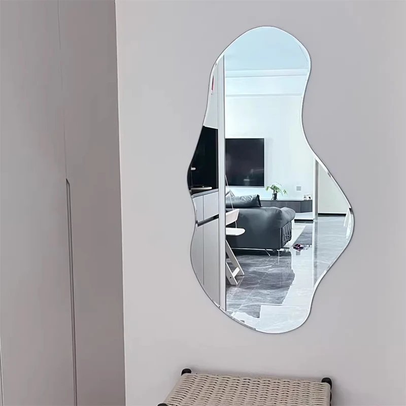 Mirror Cabinets Adhesive Flexible Boho Decoration Tulip Lamp Living Room Modern Home Liquidation зеркало Decorative Wall Mirrors