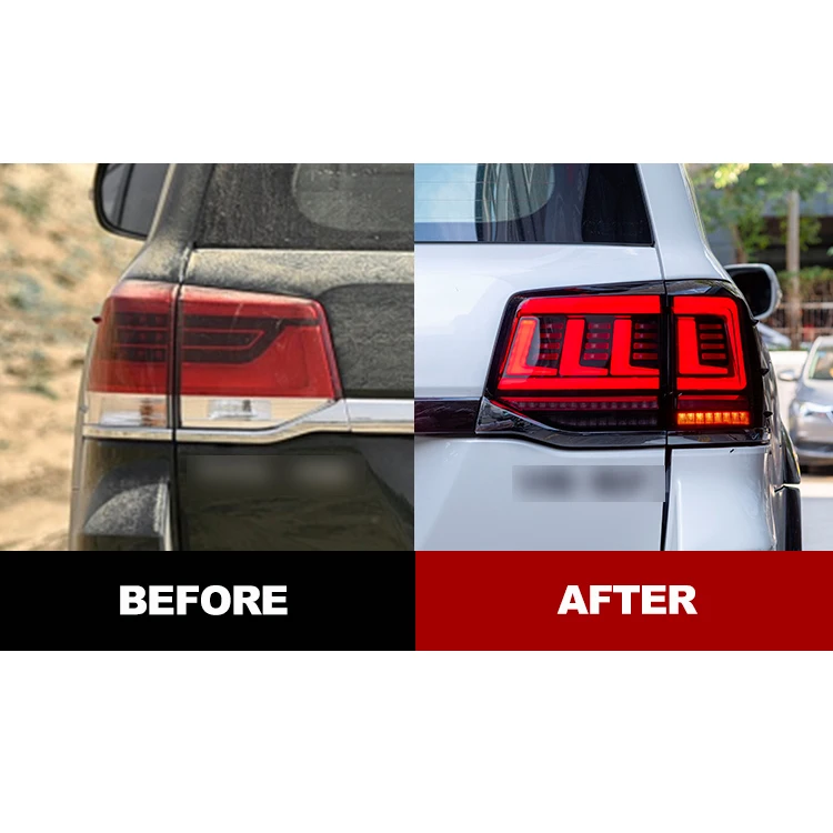 Quality Useful 100% Waterproof Tail Lamp lc200 Universal Tail Lamp For land Cruiser 200 2016-2020