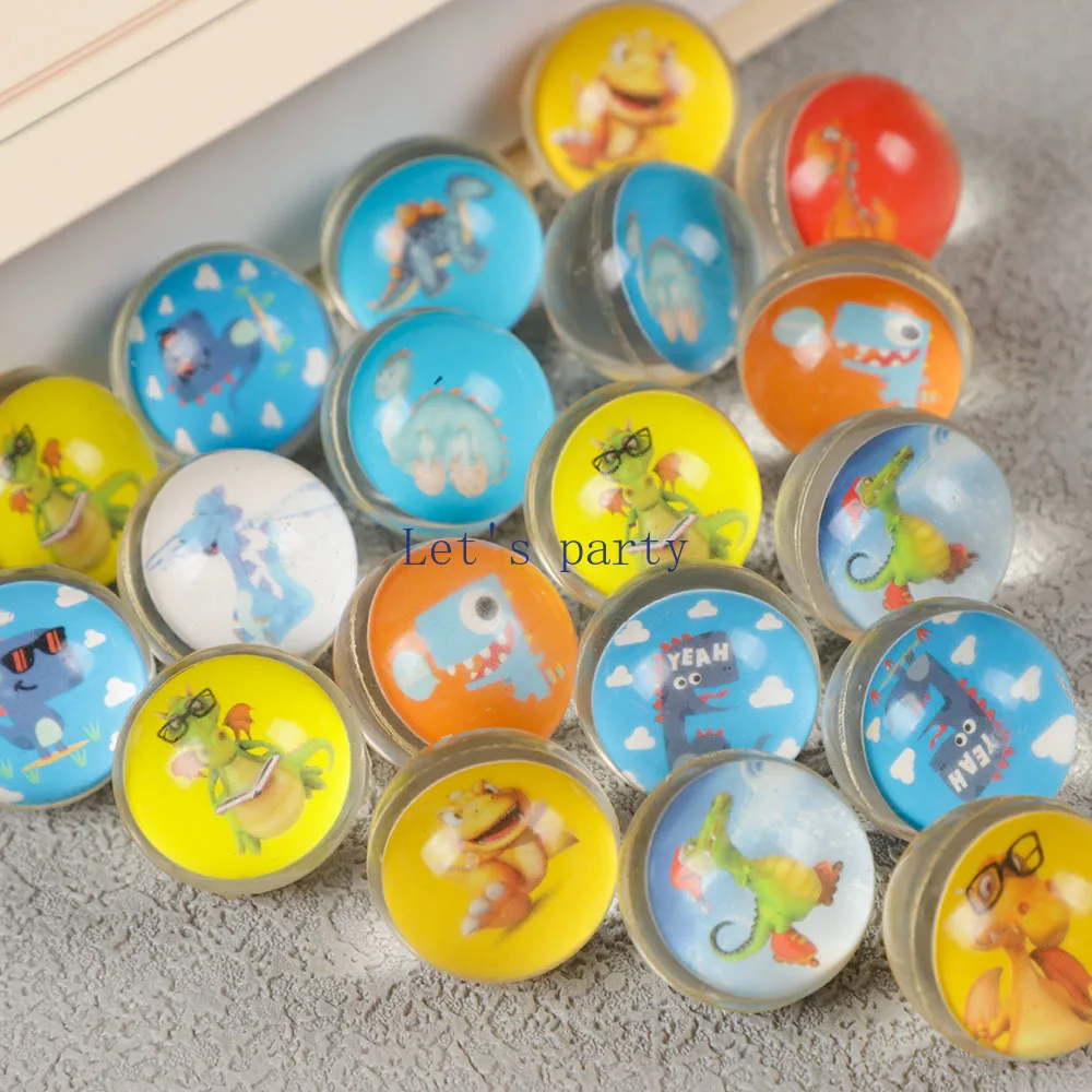 10 Uds. De pelotas hinchables de dinosaurio de dibujos animados, juguetes deportivos al aire libre para niños, recuerdos de fiesta de cumpleaños, rellenos de piñata para niños y niñas, bolsas de regalos