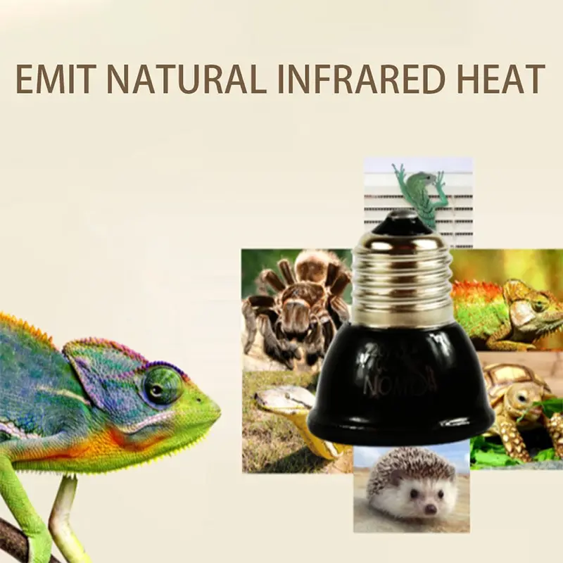 1PC Heat Emitter Bulb 20/60/100W Pet heating bulb mini infrared ceramic for reptile pet cage