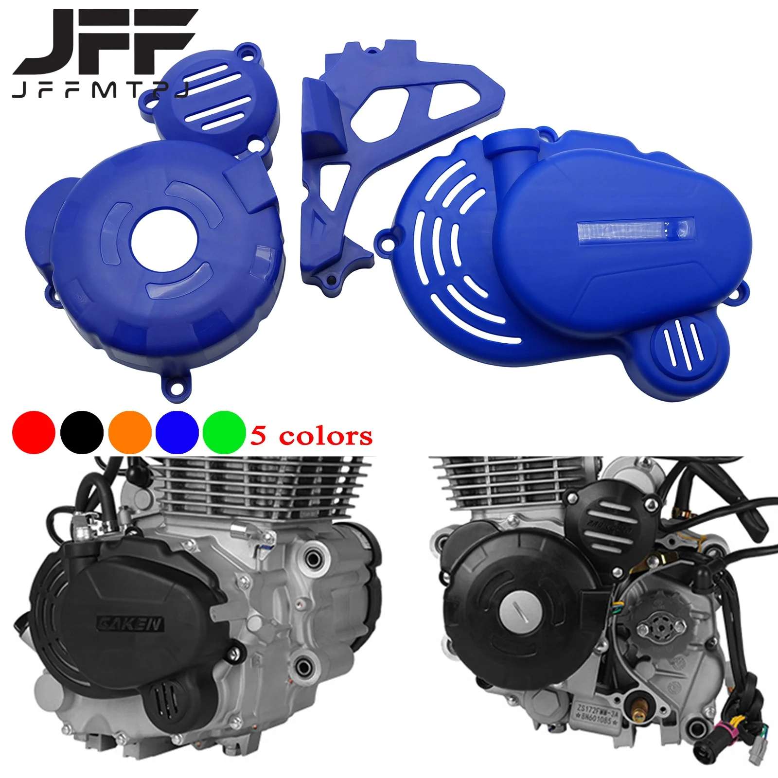 Motorcycle Clutch Guard Water Pump Cover Engine Ignition Protector For ZongShen CB250F ZS172FMM-3 Engine KAYO T4 GUIZUN BOSUER