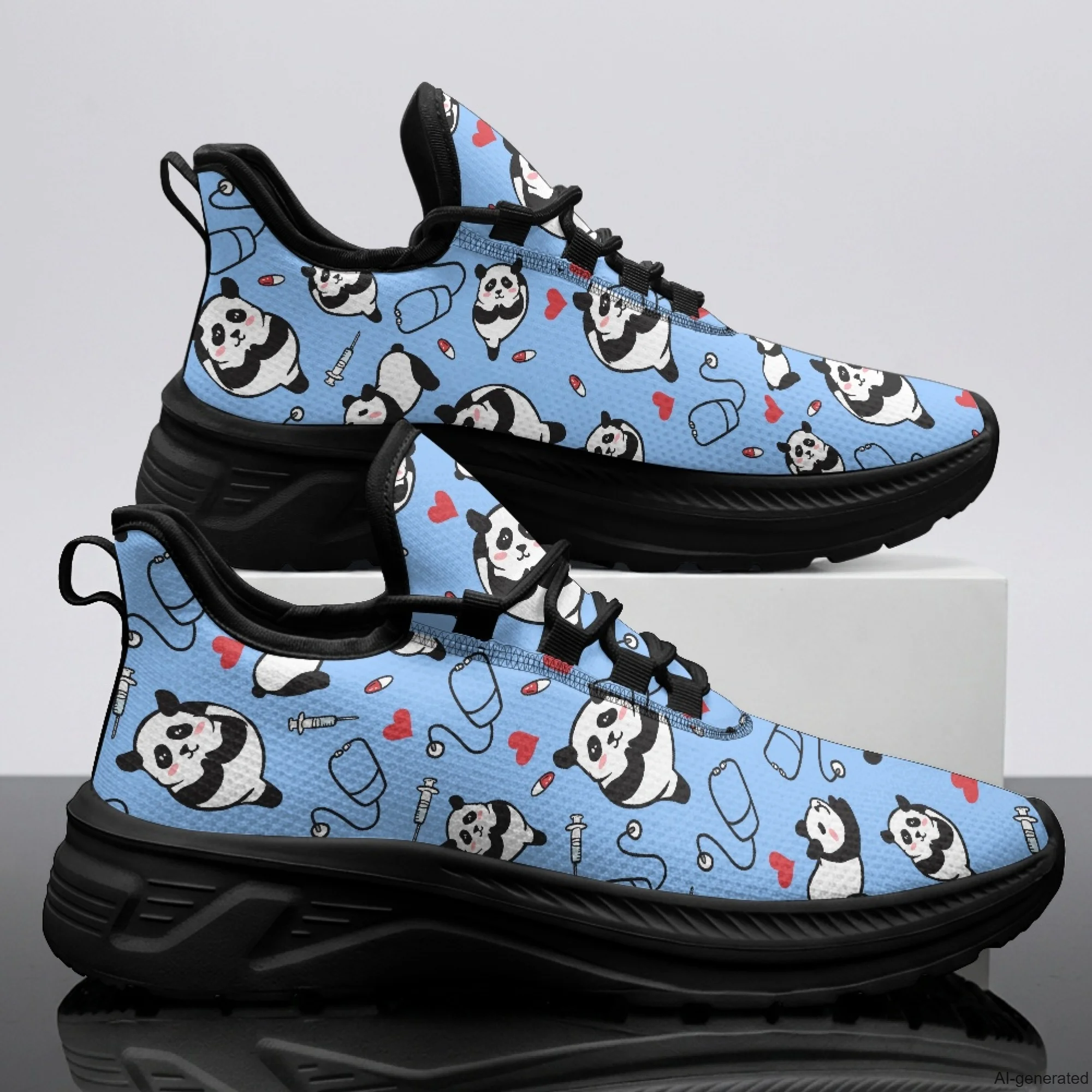 XIXIRIMIDO Womens Walking Shoes Nurse Shoes Nurse Sneakers Mens Gym Sports Casual Fashion Shoes Medical Pattern Shoes 35-48